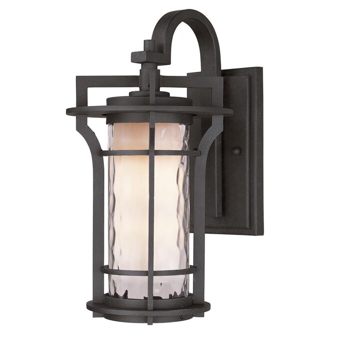 Maxim Lighting Oakville LED E26 1-Light 21-in H Matte Black LED Outdoor Wall Light