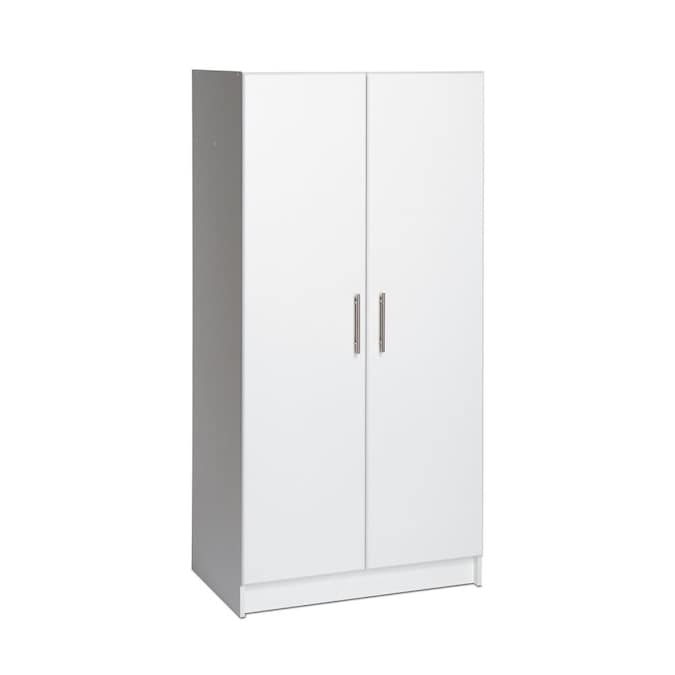 Prepac Elite 32-in W x 65-in H Wood Composite White Freestanding Utility Storage Cabinet