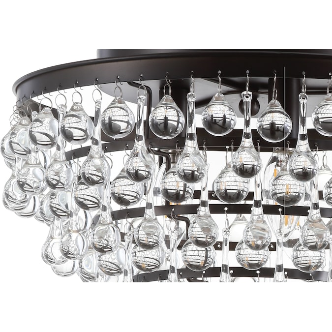JONATHAN Y Toronto Modern/contemporary Transitional 3-Light Oil-Rubbed Bronze LED Flush Mount Light - Image 8