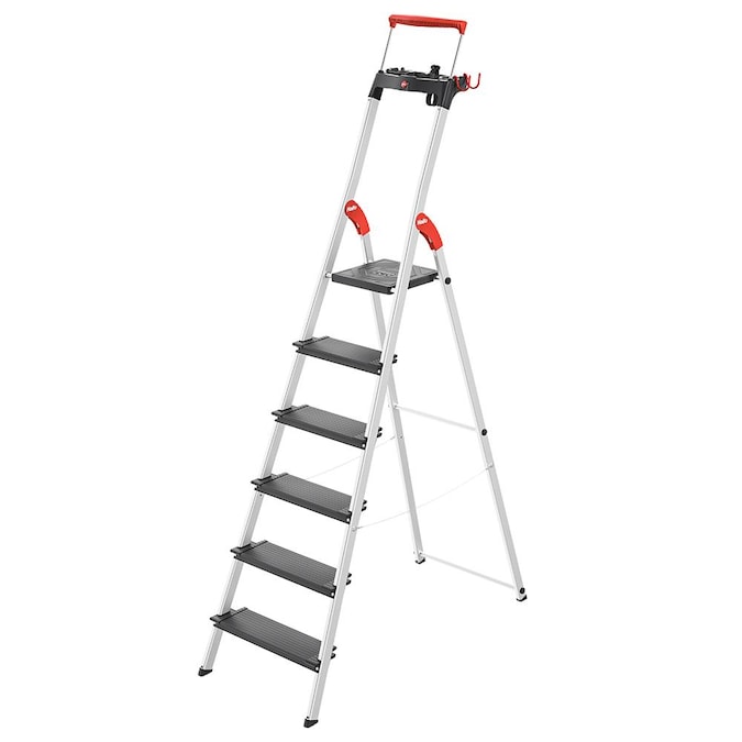 Hailo L100 pro 6.89-ft Aluminum Type 2- 225-lb Load Capacity Platform Step Ladder