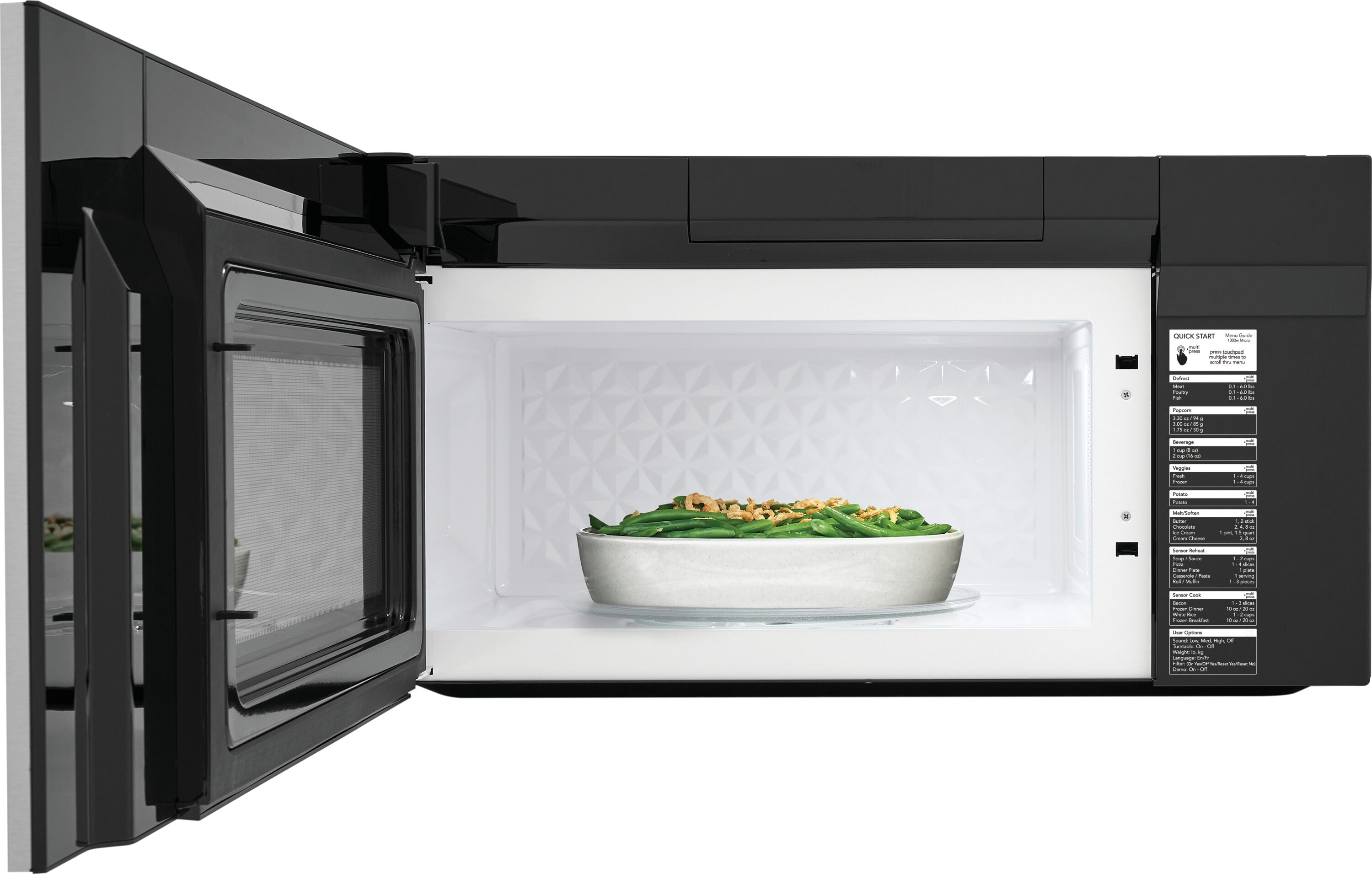 Gallery 1.9-cu ft 29.88-in Over-the-Range Microwave with Sensor Cooking ( Fingerprint Resistant Stainless Steel ) - Image 10