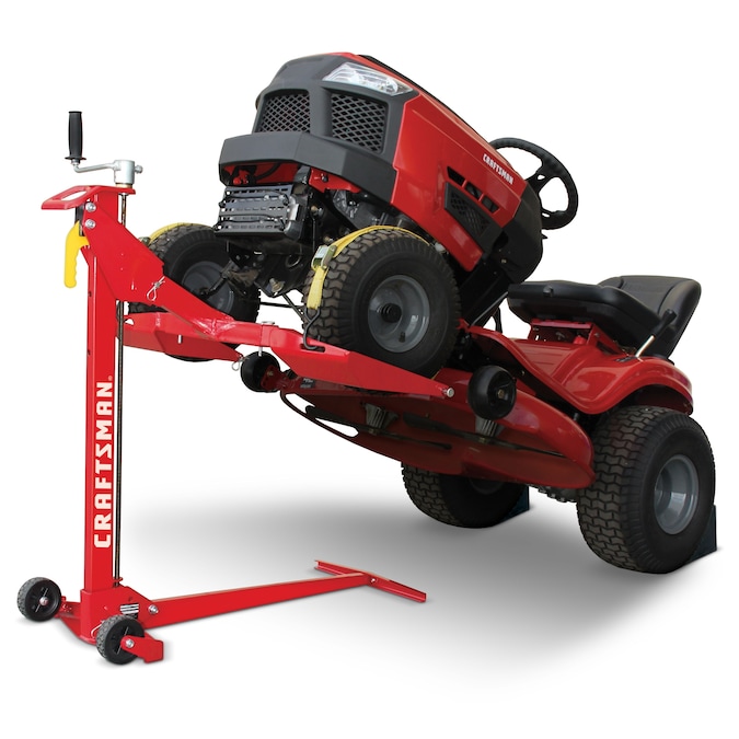 CRAFTSMAN Lift for Riding Mower - Front-Load Capacity of 500 lbs, 24-in Height, Compatible with Most Garden Tractors and ZTR Mowers