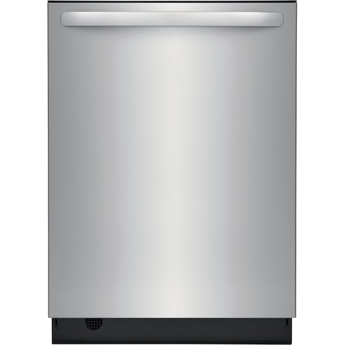 Frigidaire 24-in Top Control Built-In Dishwasher With Third Rack (Fingerprint Resistant Stainless Steel) ENERGY STAR, 49-dBA Very Quiet Sound Level