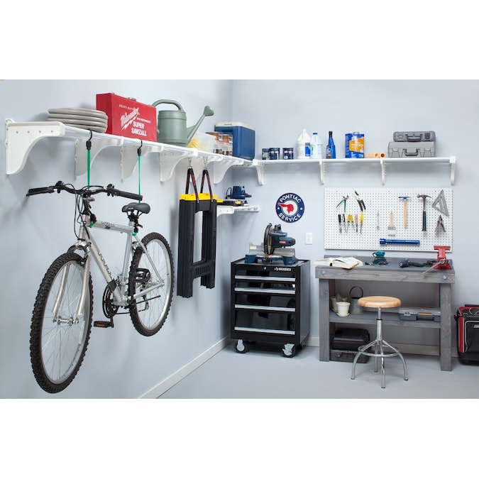 EZ Shelf 300-in W x Steel White Garage Storage System