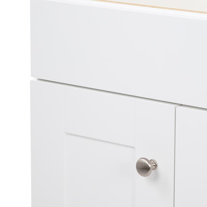 Project Source 36-in White Bathroom Vanity Base Cabinet without Top - Image 12