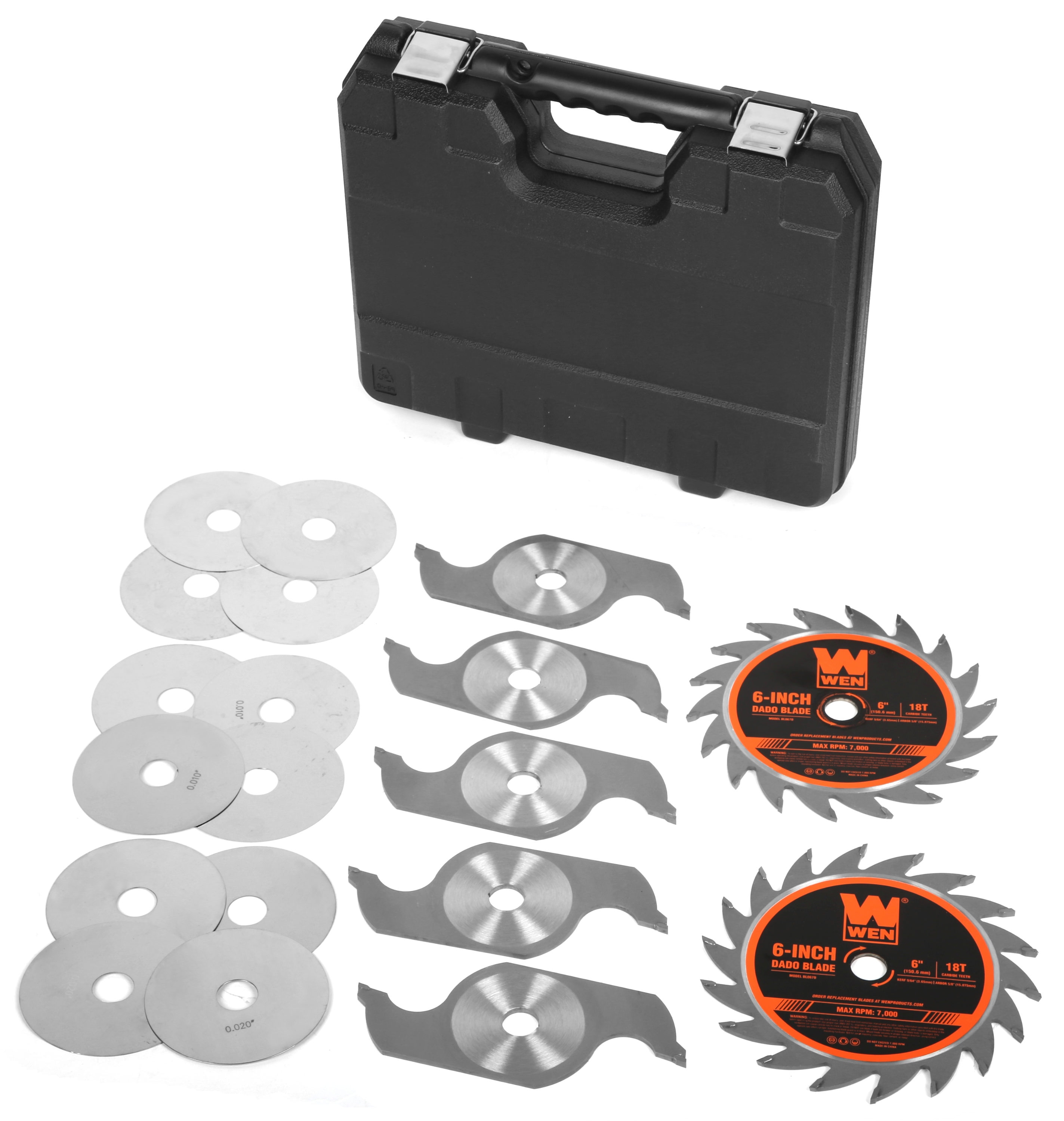 6-in Set -Tooth Fine Finish Carbide-tipped LCS Dado Table saw blade Set