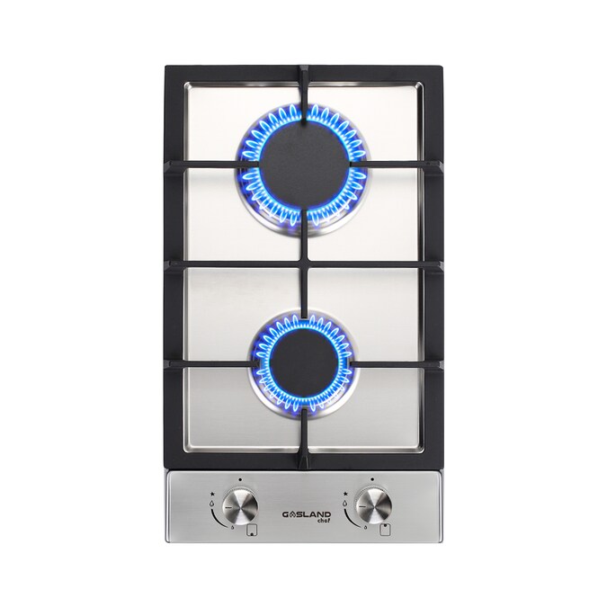 Gasland Chef 12-in 2 Burners Stainless Steel Gas Cooktop