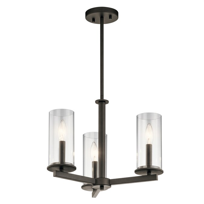 Kichler Crosby 3-Light Bronze Modern/Contemporary Dry rated Chandelier
