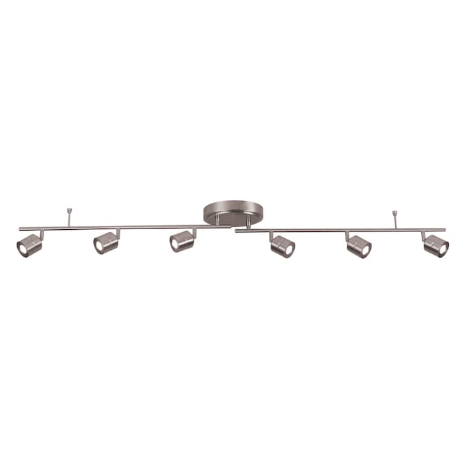 AFX Core 7.8-in 6-Light Satin Nickel dimmable Integrated Modern/Contemporary Track Bar