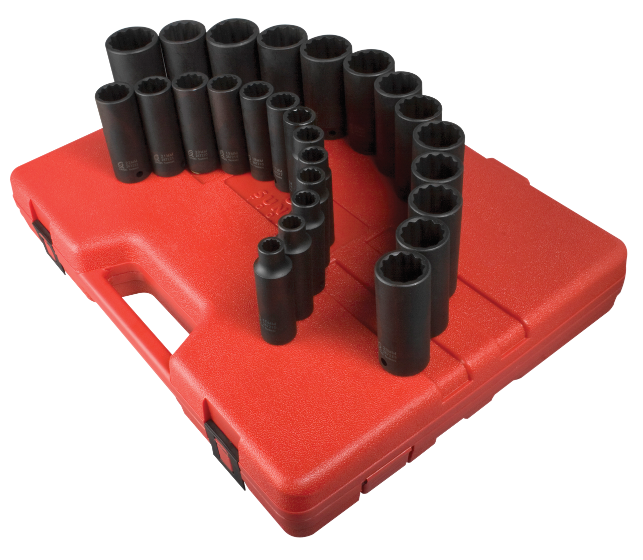 26 -Piece Metric 1/2-in Drive Set 12-point Impact Socket Set