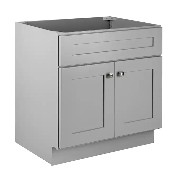 Design House Brookings 30-in Gray Bathroom Vanity Base Cabinet without Top