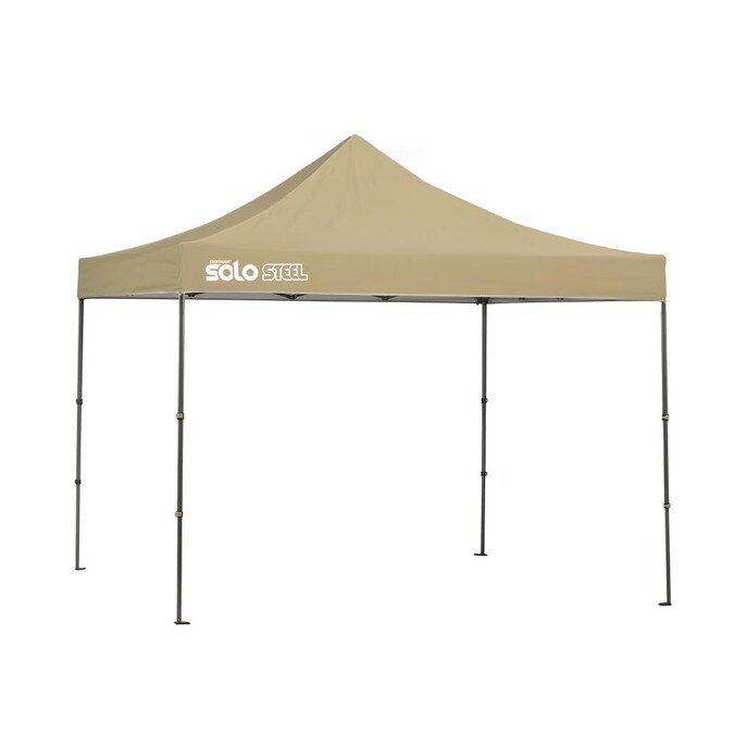Quik Shade 10.33-ft x 10.33-ft Square Khaki Pop-up Canopy