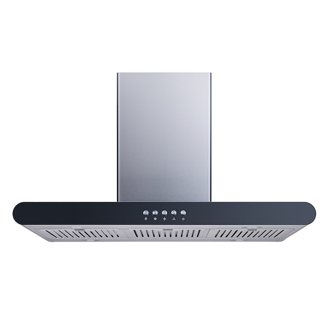 Winflo 36-in 300-CFM Convertible Stainless Steel Island Range Hood