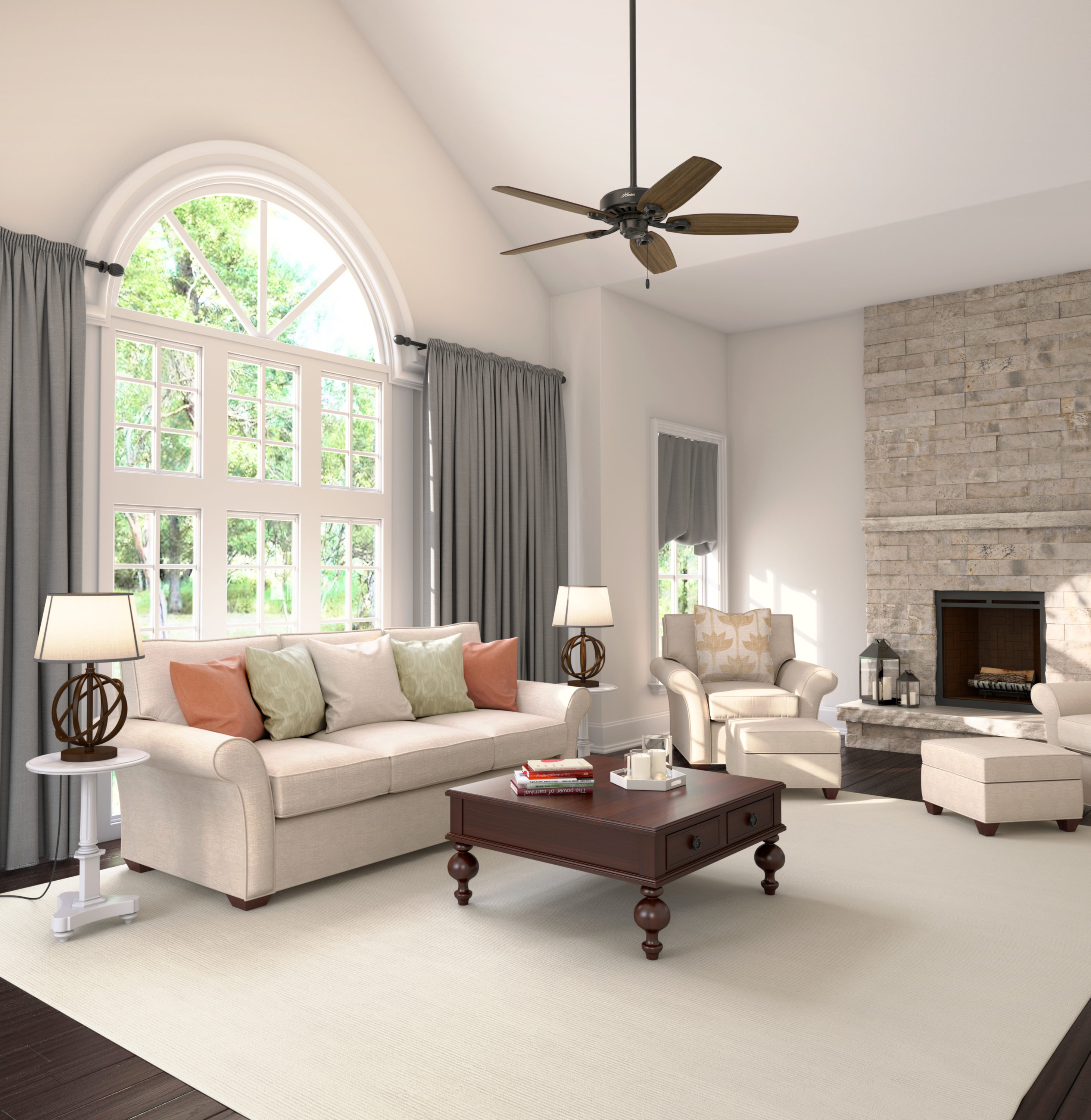 Builder Elite 52-in New Bronze with Brazilian Cherry/Harvest Mahogany Blades Ceiling Fan Light Kit Compatible ( 5 -Blade ) - Image 11