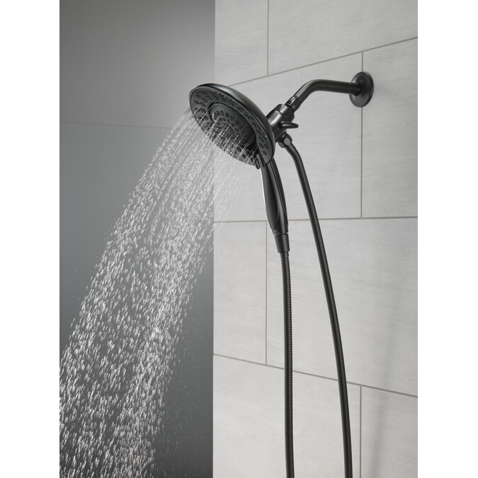 Delta Saylor Matte Black 6.81-in Round Dual/Combo Shower Head 1.75-GPM (6.6-LPM) - Image 15