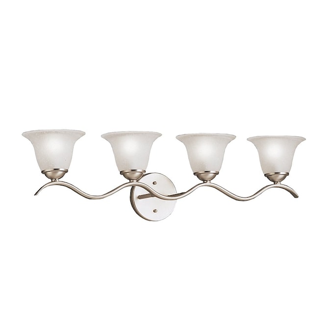 Kichler Dover 30.5-in 4-Light Brushed Nickel Transitional Vanity Light