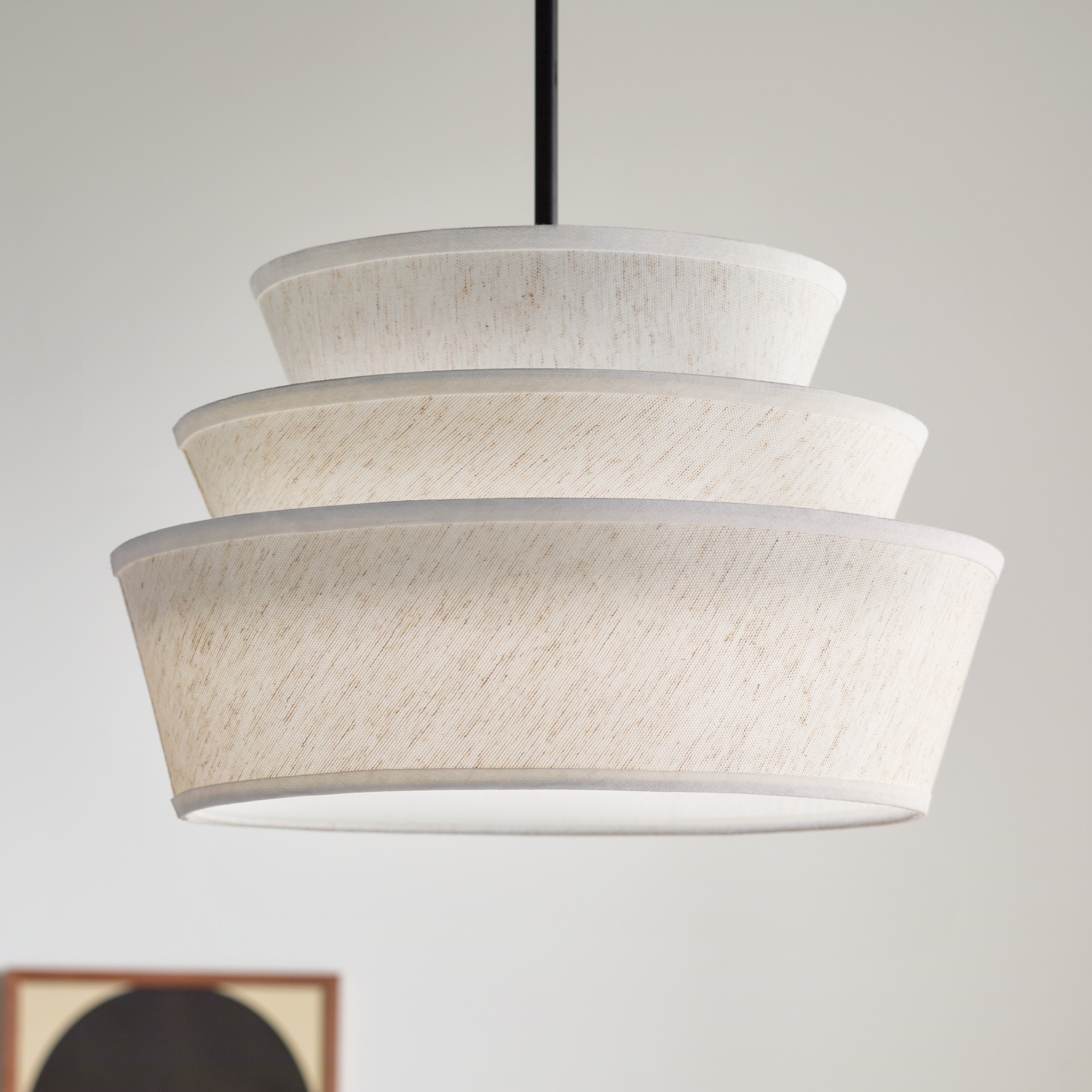 Ebina 4 -Light Black Modern/contemporary Tiered Medium Hanging Pendant light