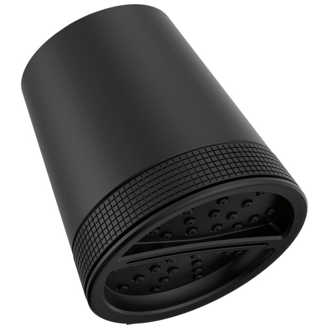 Delta Matte Black 4.25-in Round Fixed Shower Head 1.75-GPM (6.6-LPM)