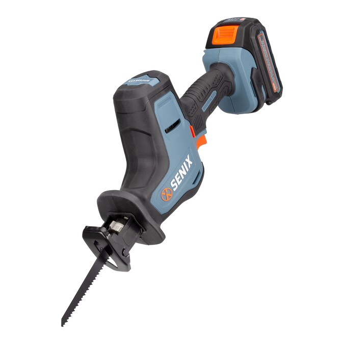 SENIX X2 20-volt 2-Amp Variable Speed Brushless Cordless Reciprocating Saw (Charger Included and Battery Included)