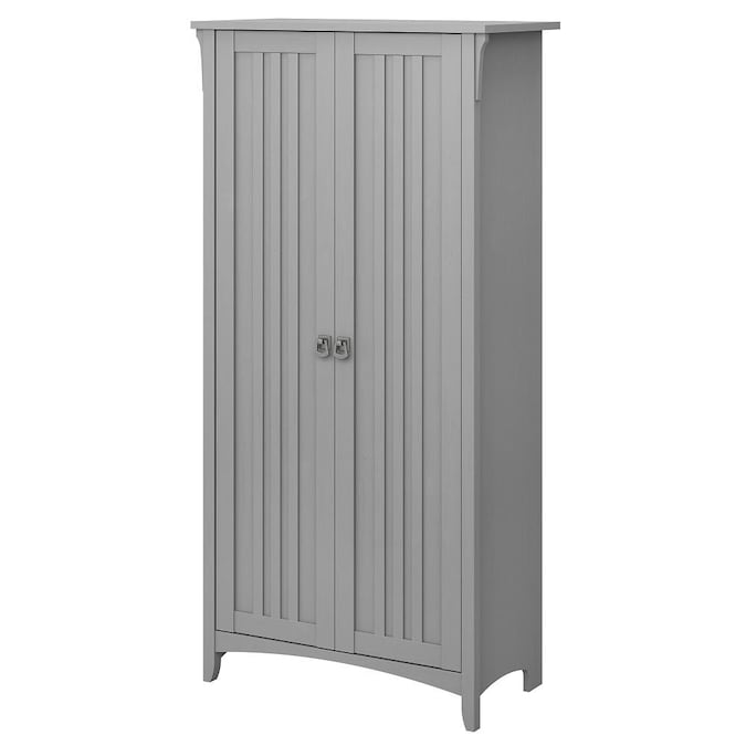 Bush Furniture Salinas 31.5-in W x 62.95-in H Wood Composite Cape Cod Gray Freestanding Utility Storage Cabinet