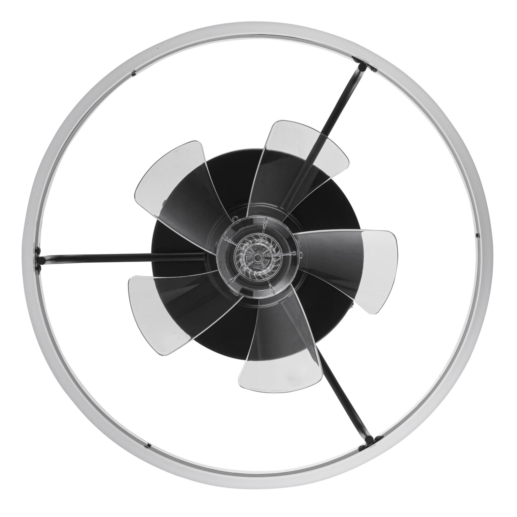 Edenmore 20-in Color-Changing Integrated LED Flush Mount Matte Black with Clear Blades Fandelier Ceiling Fan With Light - Remote Included ( 5 -Blade ) - Image 10