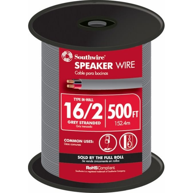 Southwire 500-ft 16/2 Stranded In-wall Speaker Wire (By-the-roll)