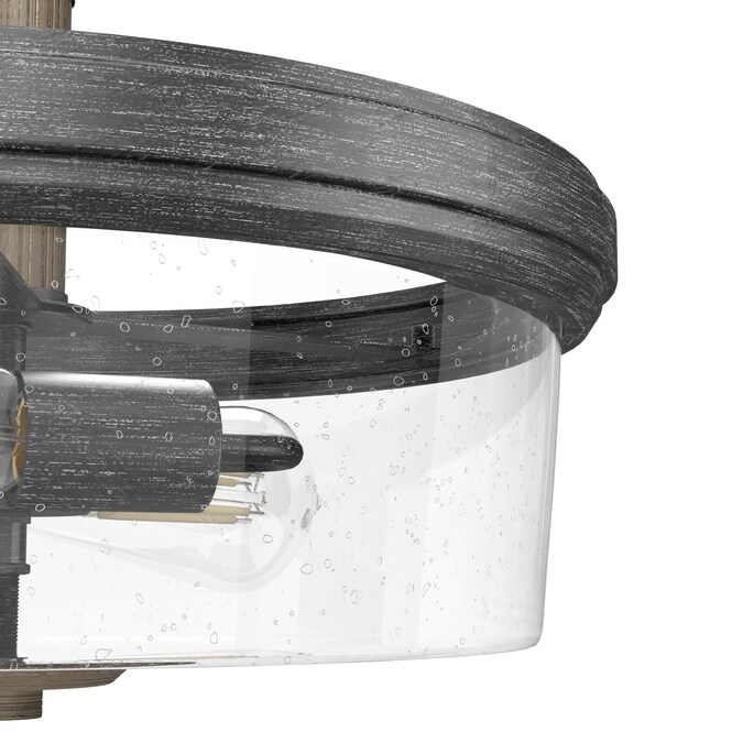 Hunter River Mill 2-Light 15-in Satin Brown Flush Mount Light - Image 5