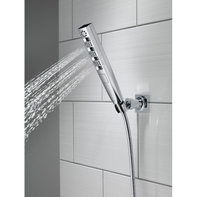 Delta Tetra Lumicoat Chrome 11.31-in Rectangle Handheld Shower Head 1.75-GPM (6.6-LPM) - Image 2