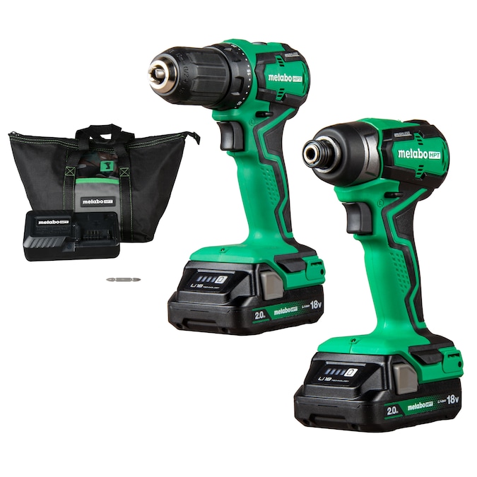 Metabo HPT 18-volt 2-Tool Brushless Power Tool Combo Kit with Soft Case (2-Batteries Included and Charger Included)