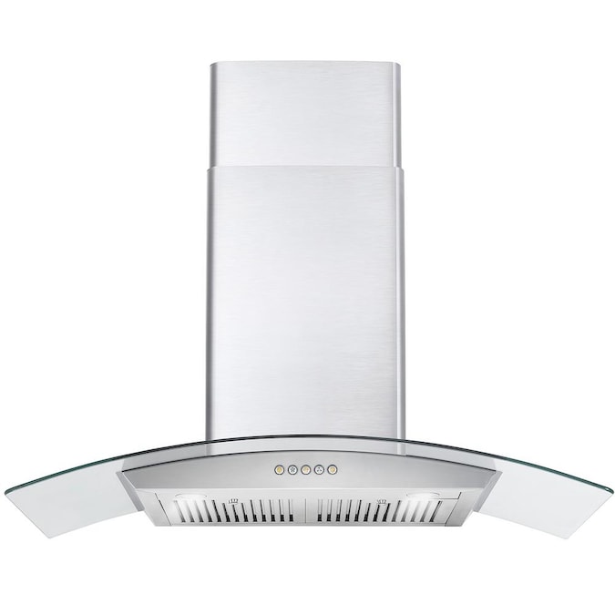 Cosmo 36-in 380-CFM Ducted Stainless Steel Wall-Mounted Range Hood