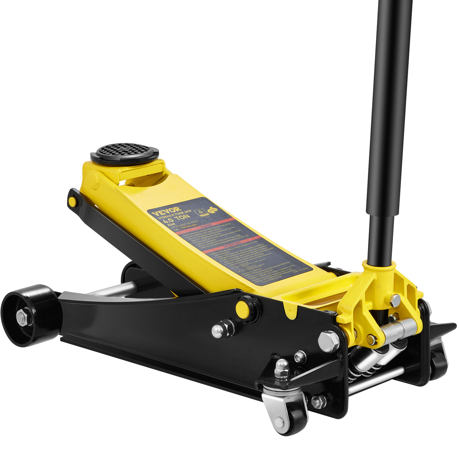 Yellow 4-Ton Steel Manual Floor jack