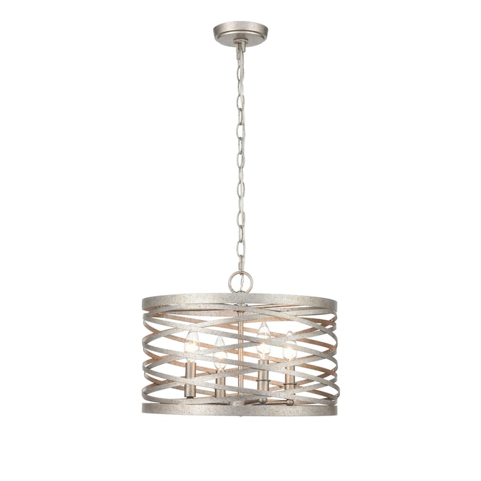 929 Lighting 929 Pendant Lighting 4-Light Antique Nickel Modern/Contemporary Geometric Medium Hanging Pendant Light