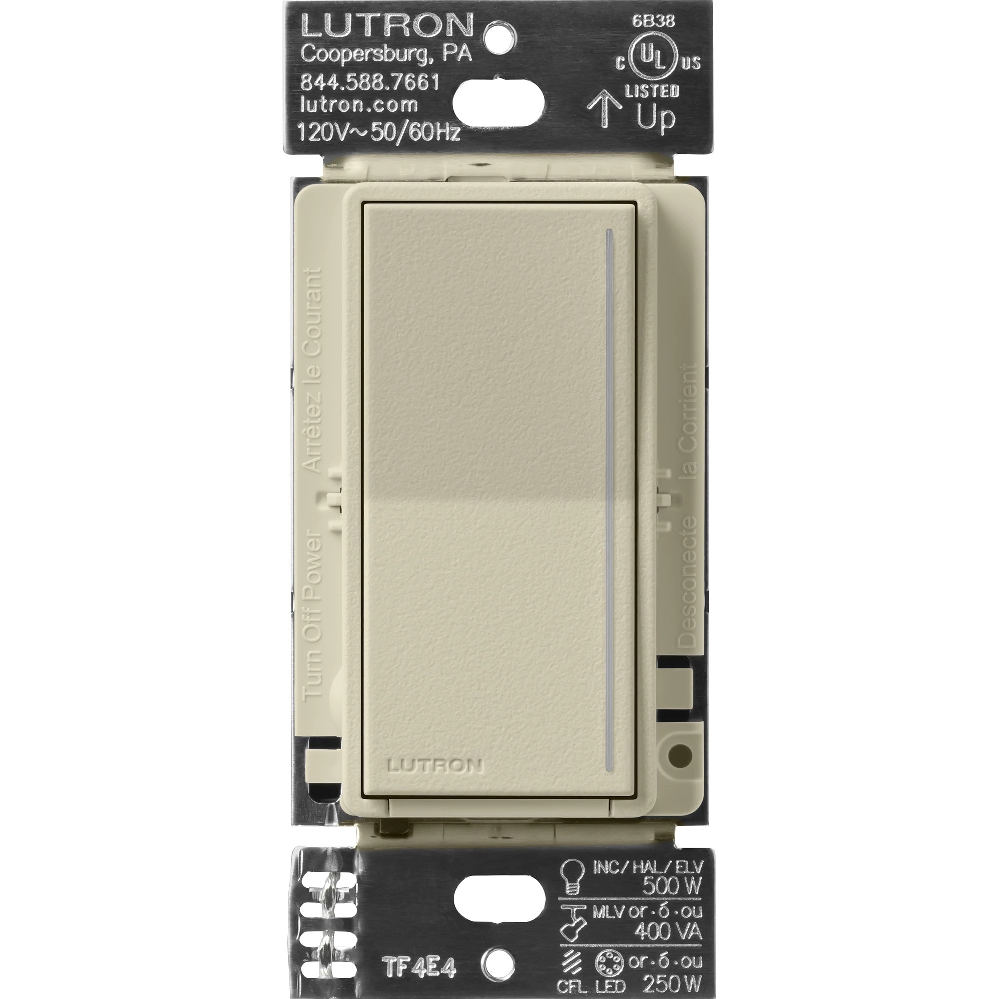 Sunnata Pro LED+ Multi-Location LED Illuminated ELV Touch Master Dimmer Clay