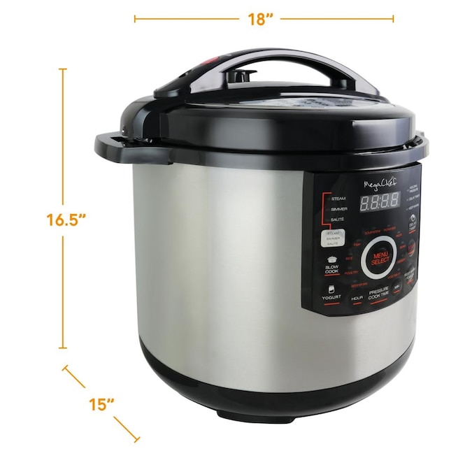 MegaChef 12-Quart Programmable Electric Pressure Cooker - Image 4