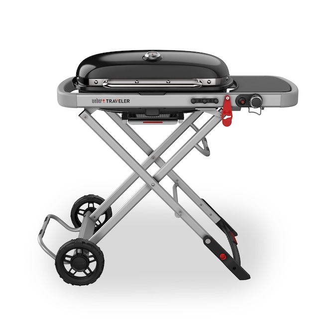 Weber Traveler 320-Sq in Black Portable Liquid Propane Grill