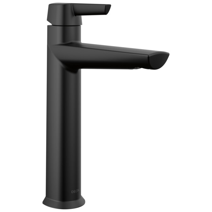 Delta Galeon Matte Black Single Hole 1-Handle WaterSense Bathroom Sink Faucet