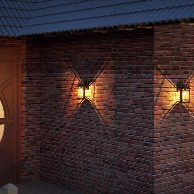 Quoizel Booker 1-Light 15-in H Black Outdoor Wall Light