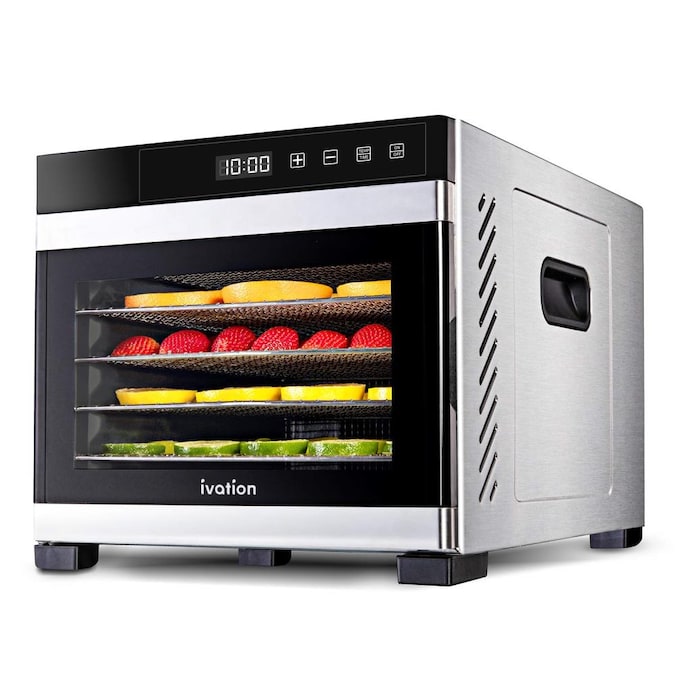 Ivation 6-Tray Stainless Steel Food Dehydrator with Dishwasher-Safe Parts (600-Watt)