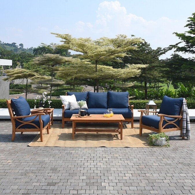 Cambridge Casual Chester Rectangle Outdoor Coffee Table 25-in W x 48-in L - Image 7