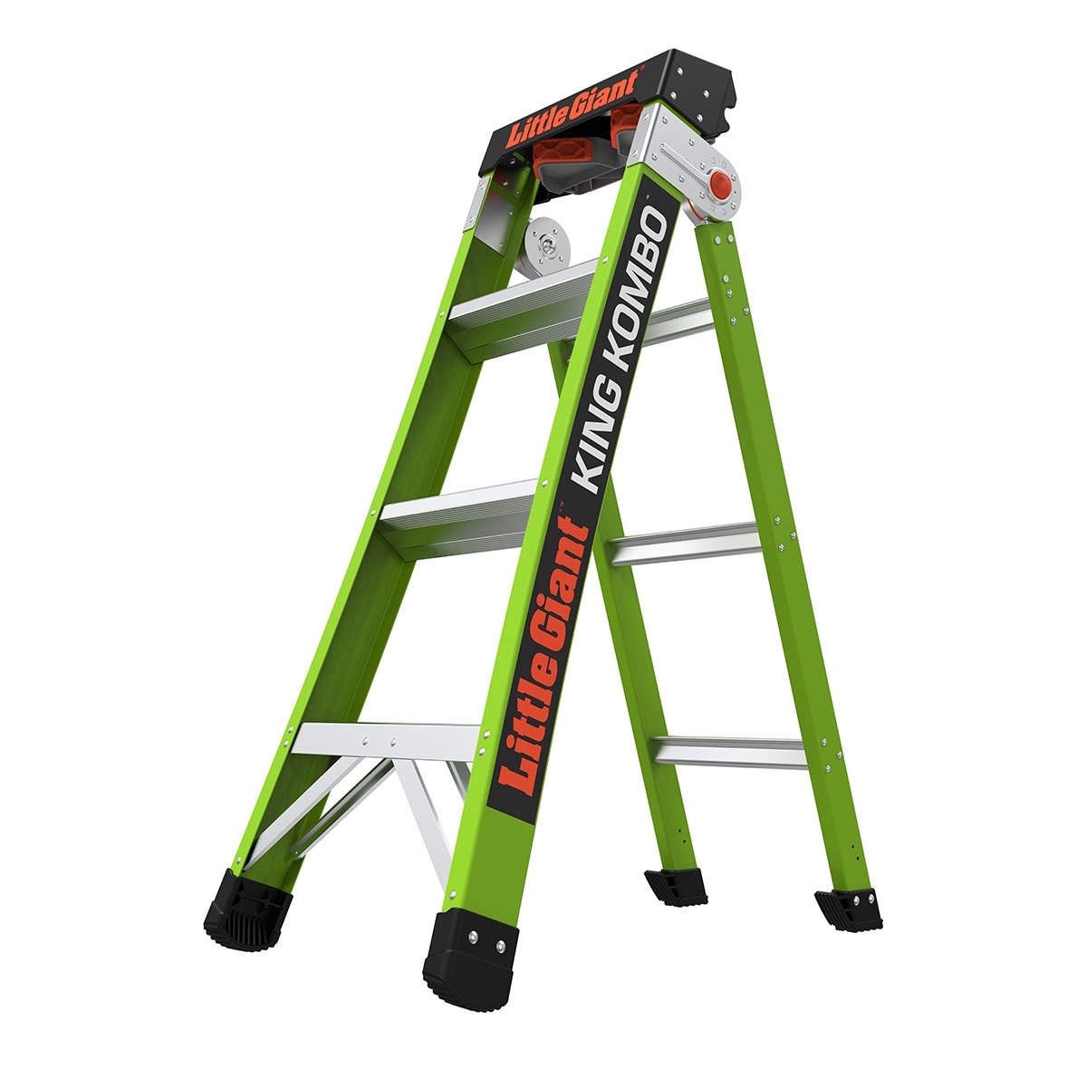 King Kombo 2.0 Industrial 10.25-ft Reach Type 1AA - 375 lbs. Load Capacity Multi-Position Ladder
