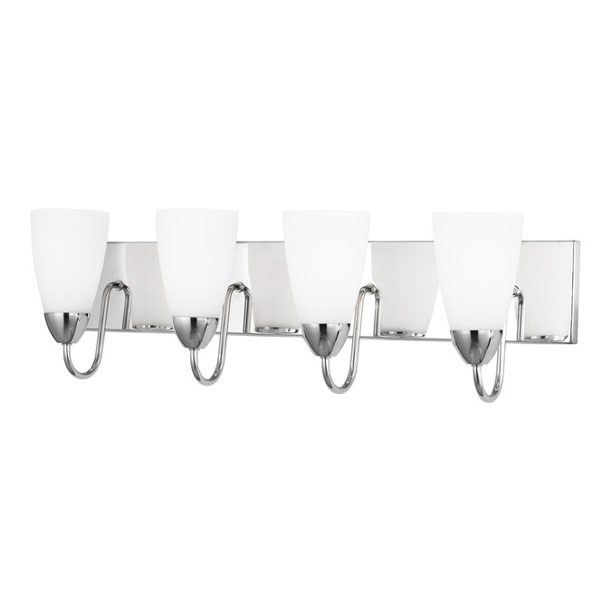 Generation Lighting Seville 28.375-in 4-Light Polished Chrome LED Traditional Vanity Light - Image 4