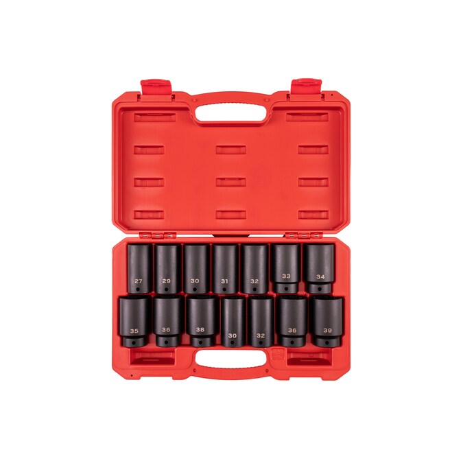 TEKTON 14-Piece Metric 1/2-in Drive Set 6-point Impact Socket Set