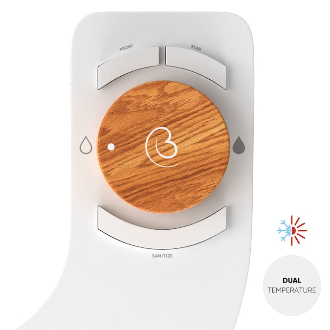 Boss Bidet Revolution Non-Electric Dual Nozzle Bidet Attachment, Dual Temperature, Self-Cleaning (Bali Bamboo)