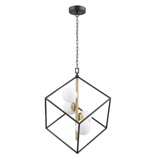 Origin 21 Maren 4-Light Matte Black Modern/Contemporary LED Dry rated Chandelier