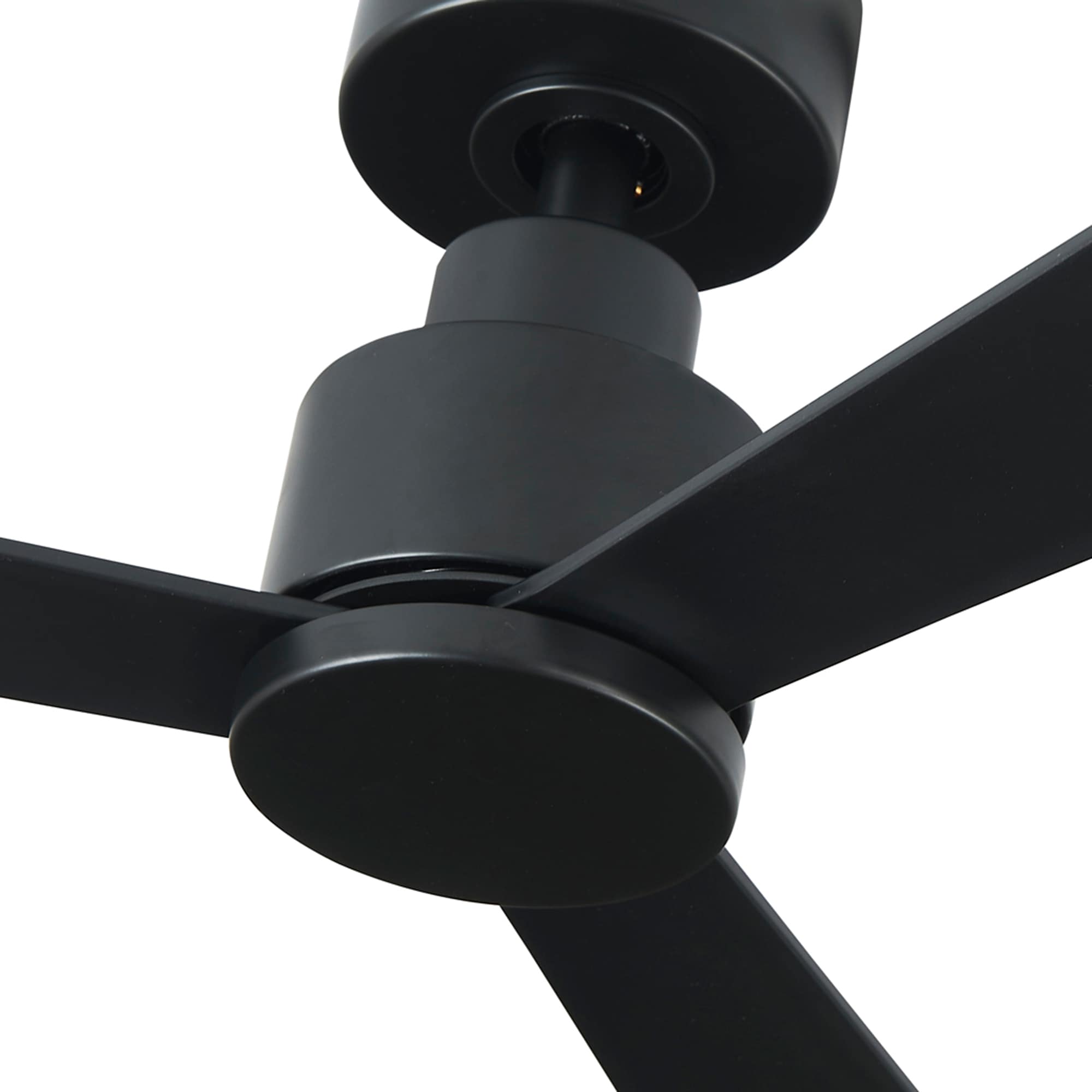 52-in Outdoor Matte Black with Black Blades Ceiling Fan Without Light - Remote Included ( 3 -Blade ) - Image 12