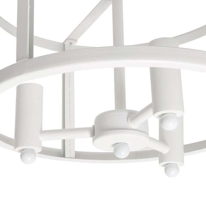 Lalia Home Classix 3-Light Matte White Semi mount light - Image 6