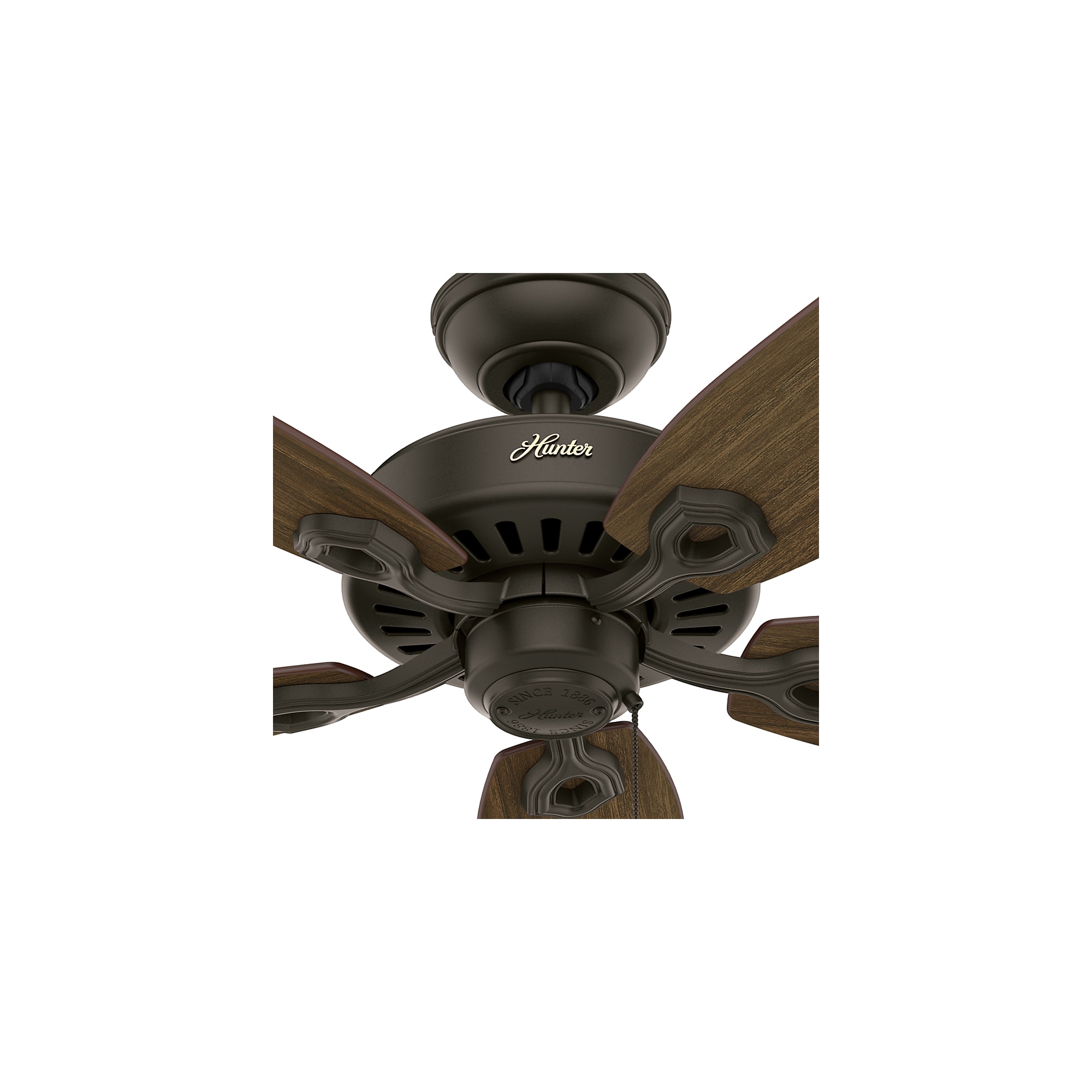 Builder Elite 52-in New Bronze with Brazilian Cherry/Harvest Mahogany Blades Ceiling Fan Light Kit Compatible ( 5 -Blade ) - Image 7