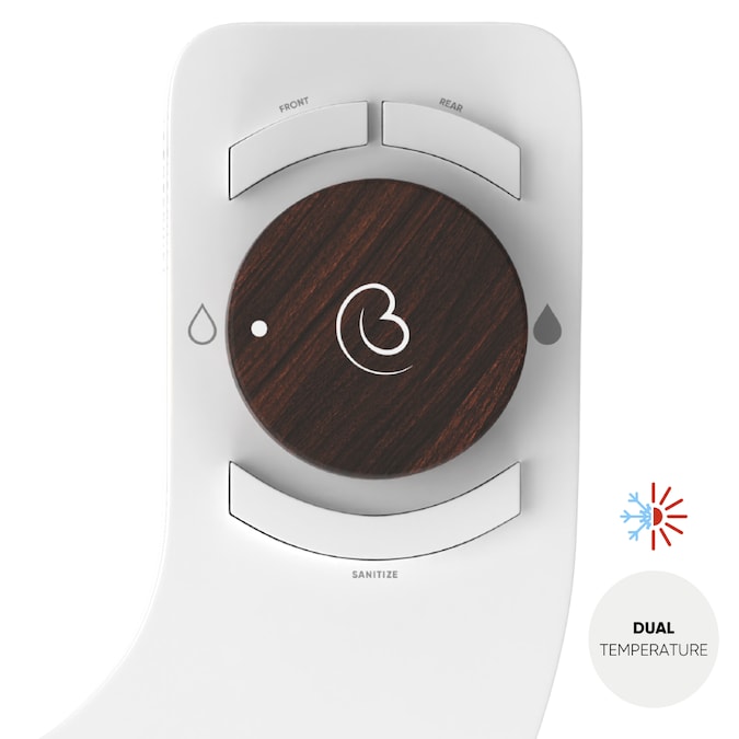 Boss Bidet Revolution Non-Electric Dual Nozzle Bidet Attachment, Dual Temperature, Self-Cleaning (Italian Oak)