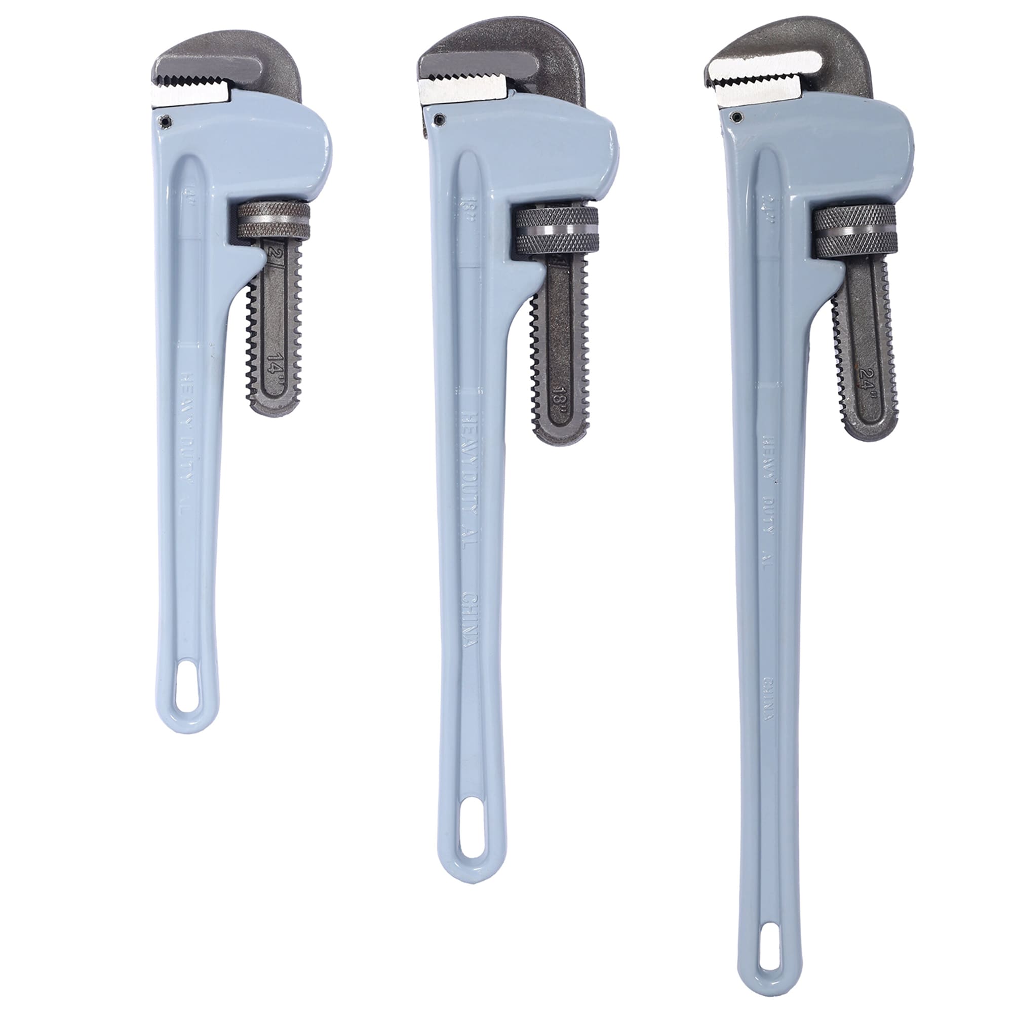 3 -Piece 14-in Aluminum Pipe Wrench Set