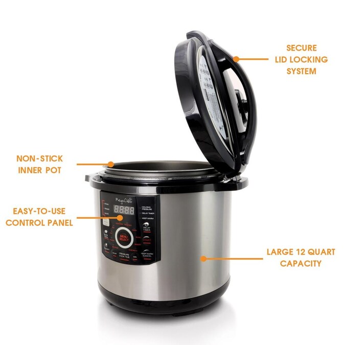 MegaChef 12-Quart Programmable Electric Pressure Cooker - Image 5